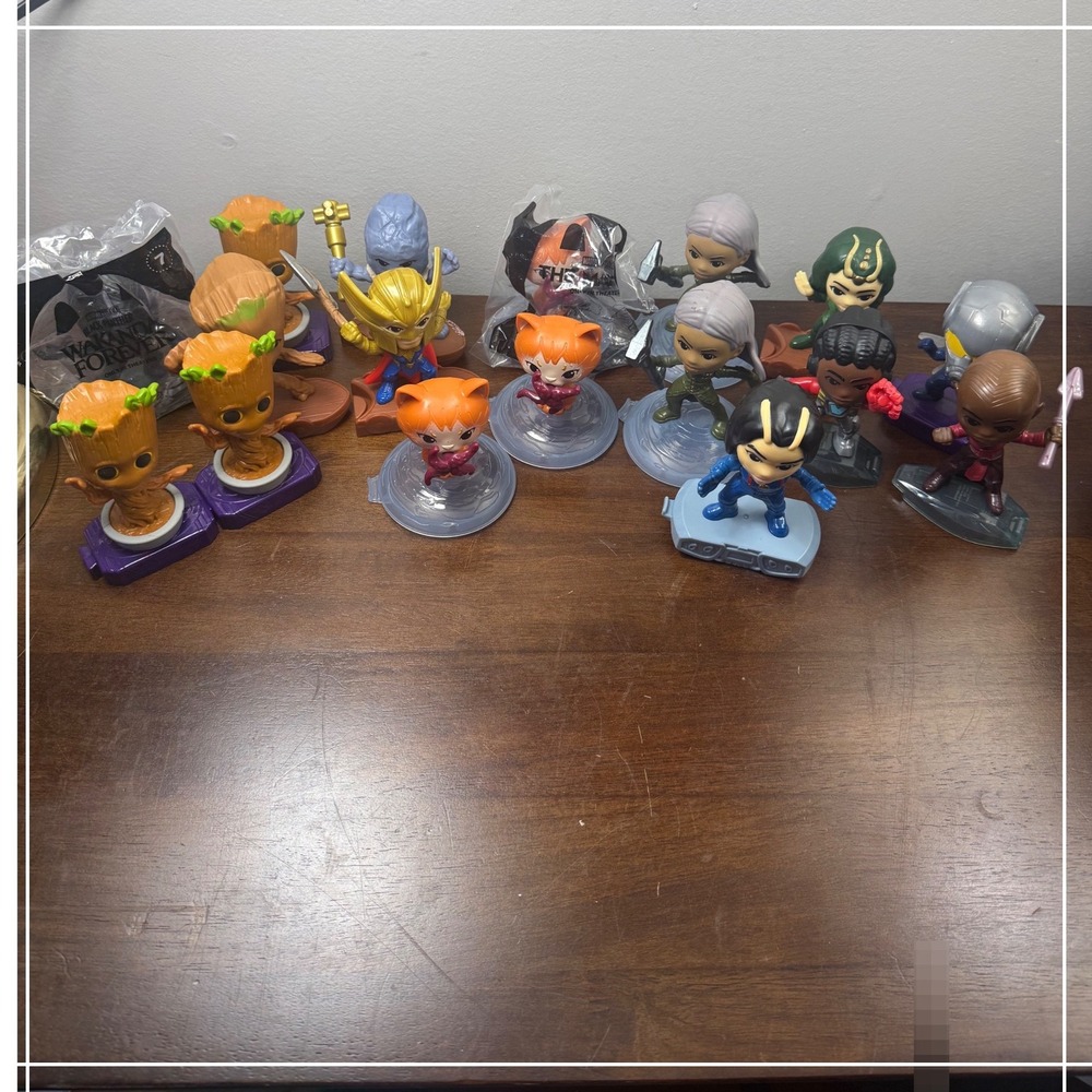 Marvel Studios McDonalds Happy Meal Toy Lot Black Panther Thor The Marvels 16pc